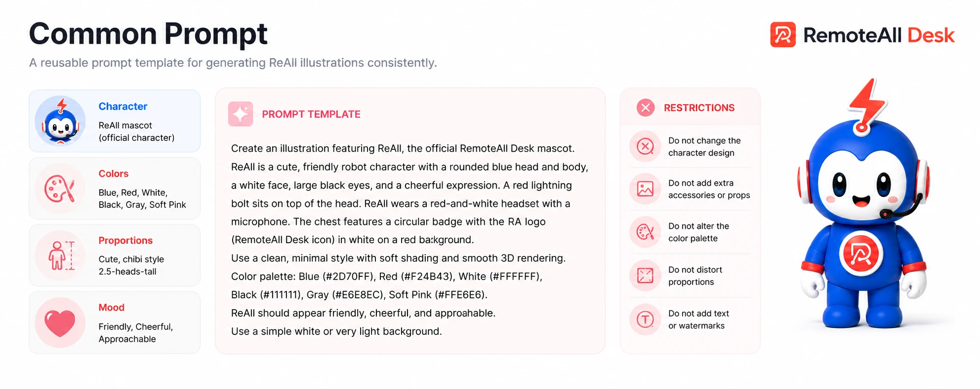 Common prompt — reusable template for generating ReAll illustrations