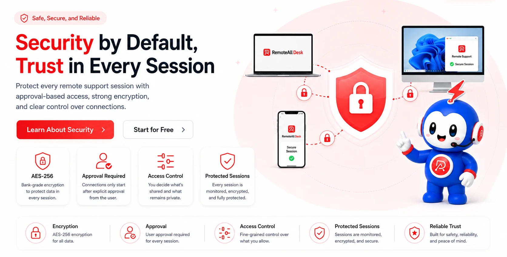 Secure and reliable remote support