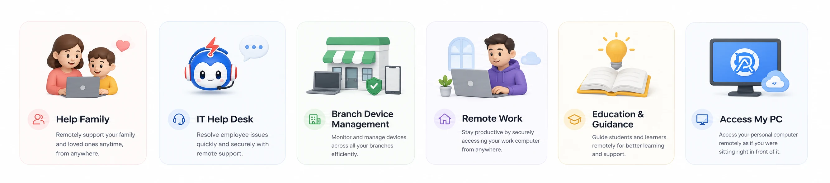 Use RemoteAll Desk across everyday scenarios